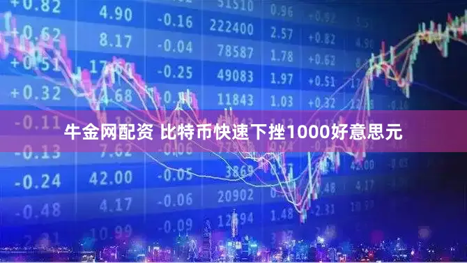 牛金网配资 比特币快速下挫1000好意思元