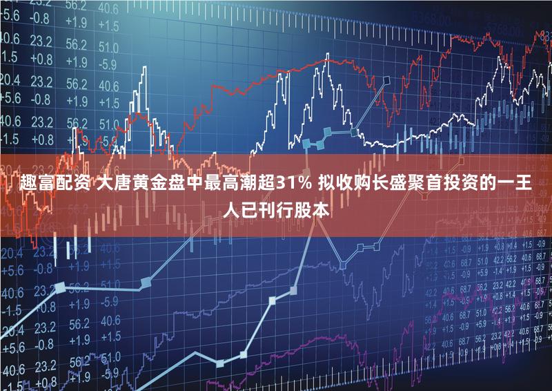 趣富配资 大唐黄金盘中最高潮超31% 拟收购长盛聚首投资的一王人已刊行股本